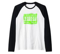 Avis sur Les Sentiments de Couleur Verte - Graphique Vert Real Talk Manche Raglan