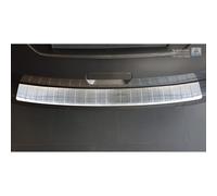 Avisa Protection de seuil arrière inox compatible avec Citroën Spacetourer / Peugeot Traveller / Peugeot Expert / Toyota Proace Verso 2016- / Opel Vivaro 2019- 'Ribs' (pour pare-chocs avec peinture)