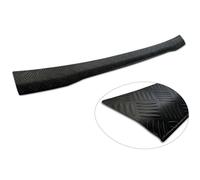 Avisa Protection de seuil arrière en aluminium noir mat compatible avec Ford Transit Custom & Tourneo Custom (V710) 2023- / Volkswagen Transporter T7 2024- 'Riffled Plate'