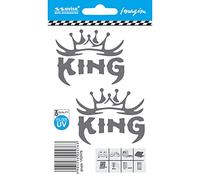 Avisa Autocollant AutoTattoo KING 2 pièces - 6x4,9cm