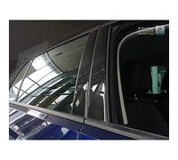 Avisa Couvertures de piliers-B compatible avec Audi A3 8V Sedan 2016- Noir Carbone