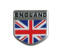 Avisa Emblème/Logo d'aluminium - ENGLAND with flag - 5,6x5,6cm