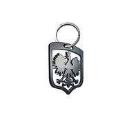 Avisa Porte-clés en acier inoxydable - 'Pologne' (noir)