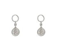 Avisa Porte-clés en acier inoxydable - 'St.Christopher/St.John Paul II' (Argent) - Double-face 'V2' (Lot de 2)