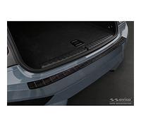 Avisa Protection de seuil arrière carboné 3D compatible avec BMW iX (I20) 2021- 'Ribs'