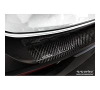 Avisa Protection de seuil arrière carboné 3D compatible avec Mazda MX-30 2020- 'Ribs'