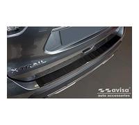 Avisa Protection de seuil arrière carboné 3D compatible avec Nissan X-Trail III (T32) Facelift 2017-2021 'Ribs'