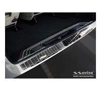 Avisa Protection de seuil arrière inox Chrome compatible avec Mercedes Vito / Classe-V 2014-2019 & Facelift 2019- 'Ribs' 'XL'