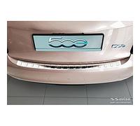 Avisa Protection de seuil arrière inox compatible avec Fiat 500e Berlina, 3+1 & Cabrio 2020- 'Ribs'