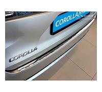 Avisa Protection de seuil arrière inox compatible avec Toyota Corolla XII Combi 2019- 'Ribs', Argent