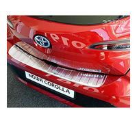 Avisa Protection de seuil arrière inox compatible avec Toyota Corolla XII HB 2019- (incl. GR-Sport) 'Ribs'