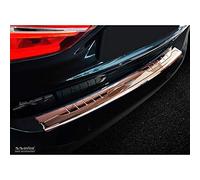 Avisa Protection de seuil arrière inox 'Deluxe' compatible avec BMW X1 F48 2015-2022 'Performance' Cuivre/Carbone Cuivre