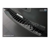 Avisa Protection de seuil arrière inox Noir-Chromé compatible avec Citroën Spacetourer / Peugeot Traveller / Toyota Proace Verso 2016- 'Ribs'