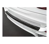 Avisa Protection de seuil arrière inox Noir compatible avec BMW X5 F15 2013-2018 avec Pacquet-M 'Ribs'
