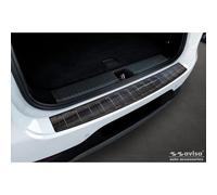 Avisa Protection de seuil arrière inox noir compatible avec Mercedes EQE SUV (X294) 2022- 'Ribs'