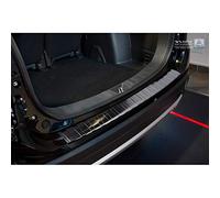 Avisa Protection de seuil arrière inox noir compatible avec Mitsubishi Outlander III 2015- 'Ribs'