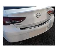 Avisa Protection de seuil arrière inox noir compatible avec Opel Insignia Grand Sport 5-portes 2017-2020 & FL 2020- 'Ribs'