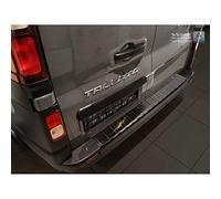 Avisa Protection de seuil arrière inox noir compatible avec Opel Vivaro 2014-2019 & Renault Trafic 2014-2019 & FL 2019- / Fiat Talento 2016- / Nissan NV300 2016-2019 & FL 2019-2021 'Ribs'