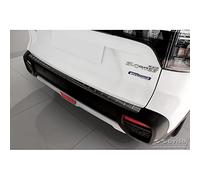 Avisa Protection de seuil arrière inox noir compatible avec Suzuki S-Cross II 2022- 'Ribs'