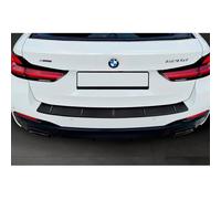 Avisa Protection de seuil arrière INOX Noir Mat Compatible avec BMW Série 5 Touring (G31) Facelift 2020-2024 avec Pacquet-M 'Ribs'