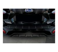 Avisa Protection de seuil arrière INOX Noir Mat Compatible avec Subaru Crosstrek III 2023- 'Ribs'