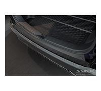Avisa Protection de seuil arrière inox noir mat compatible avec Toyota Corolla Cross 2022- 'Ribs'