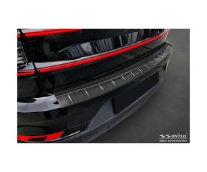Avisa Protection de Seuil de Coffre Acier Inox sur mesure | compatible avec Polestar 2 2019-2023 & Facelift 2023- - Noir