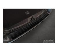 Avisa Protection de Seuil de Coffre Acier Inox sur mesure | compatible avec Subaru Outback (BT) 2020- - Noir Mat