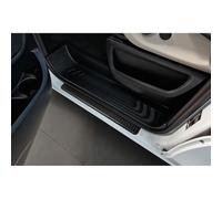 Avisa Seuils de portes aluminium compatible avec Mercedes Vito III / Classe V (W447) 2014- 'Riffled Plate' - 2-pièces - Noir