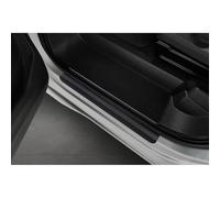 Avisa Seuils de portes aluminium compatible avec Volkswagen Multivan T7 2021- 'Riffled Plate' - 4-pièces - Noir
