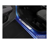 Avisa Seuils de portes inoxydable compatible avec Dacia Sandero III 2020- incl. Stepway 'Lines' - 4-pièces