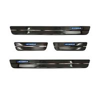 Avisa Seuils de portes inoxydable noir compatible avec Toyota Corolla XII Limousine/Hatchback/Touring Sports 5-Türer 2019- & Toyota Corolla Cross 2022- & Suzuki Swace Combi 2020- 'Hybrid' 4-pièces