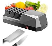 Aviseur Électrique De Couteaux, Outil D'afilage En 3 Étapes Avec Des Abrasifs Diamant, Aviseur Électrique Professionnel De Couteaux Pour Couteaux De Cuisine, Couteaux De Chef, Couteaux Dentés, Ciseaux