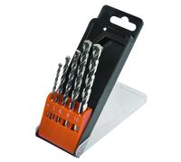 AVIT AV08010 carbure de tungstène Jeu de forets spiralés pour pierre 5 pièces 4 mm, 5 mm, 6 mm, 8 mm, 10 mm tige cylindrique 1 set