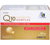 Avitale Coenzyme Q10 complexe gélules avec 100mg, coenzyme Q10 purement végétal, vitamine C, 120 gélules