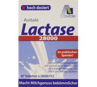 Avitale Lactase 28.000 FCC, 80 comprimés en distributeur