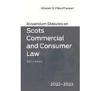 Avizandum Statutes On Scots Commercial And Consumer Law