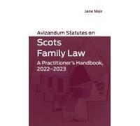 Avizandum Statutes On Scots Family Law