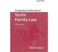 Avizandum Statutes on Scots Family Law Avizandum Statutes on Scots Family Law (Auteur)