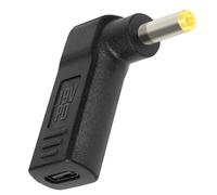 Avizar Adaptateur de Charge coudé, USB-C vers DC 5.5 x 2.5mm Noir
