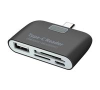 Adaptateur USB-C vers USB, Lecteur Carte SD et micro SD et micro USB