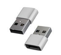 Adaptateur USB vers USB-C Charge et Synchronisation de Données Compact Argent
