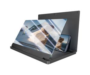 Avizar Amplificateur Écran 12 pouces pour Smartphone avec Lentille HD Noir
