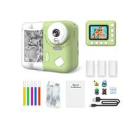 Avizar Appareil Photo 48 MP Instakid pour Enfant avec Impression et Filtres Vert