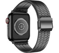 Avizar, Apple Watch 41mm / 40mm / 38mm bracelet en acier inoxydable, noir