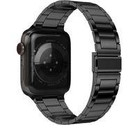 Avizar, Apple Watch 41mm / 40mm / 38mm bracelet en acier inoxydable, noir