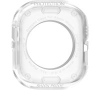 Accessoires bracelet et montre connectée Avizar Coque pour Apple Watch 8 7 45mm et 6 5 4 2 44mm et 3 2 1 45mm Carbone transparent