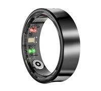 Avizar Bague Connectée Bluetooth Suivi santé Multisports Étanche Taille 70 Noir