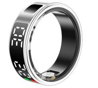Avizar Bague Connectée Taille 8 Modèle Saturn avec Écran LED et Étui de Charge