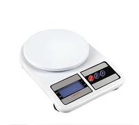 Balance de Cuisine Digitale 10 kg Max avec Écran LCD HD et Fonctions Tare Avizar Blanc